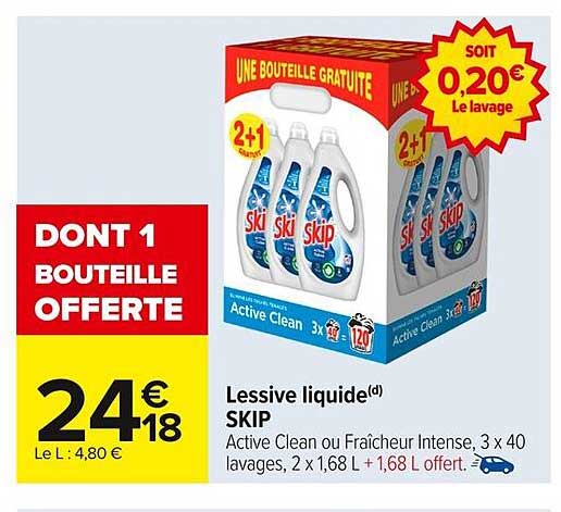 Lessive liquide(d) SKIP