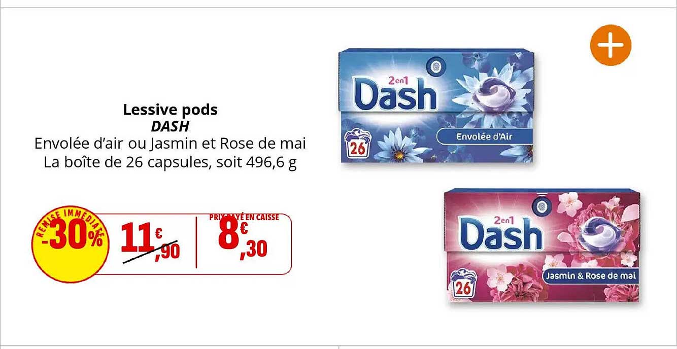 Lessive pods DASH