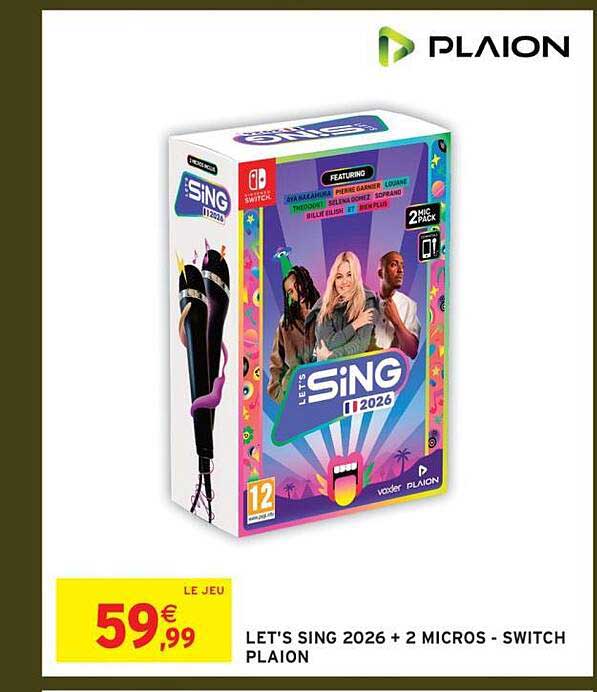 LET'S SING 2026 + 2 MICROS - SWITCH PLAION