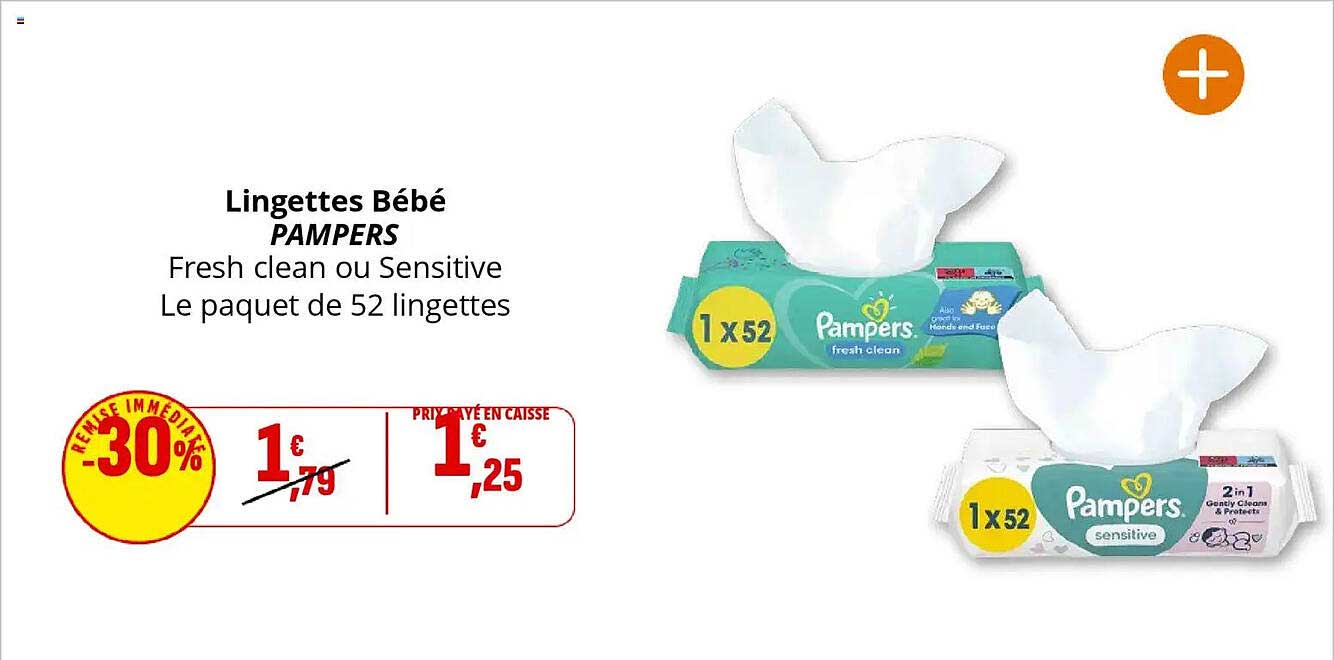 Lingettes Bébé PAMPERS