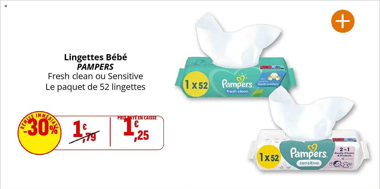 Lingettes Bébé PAMPERS