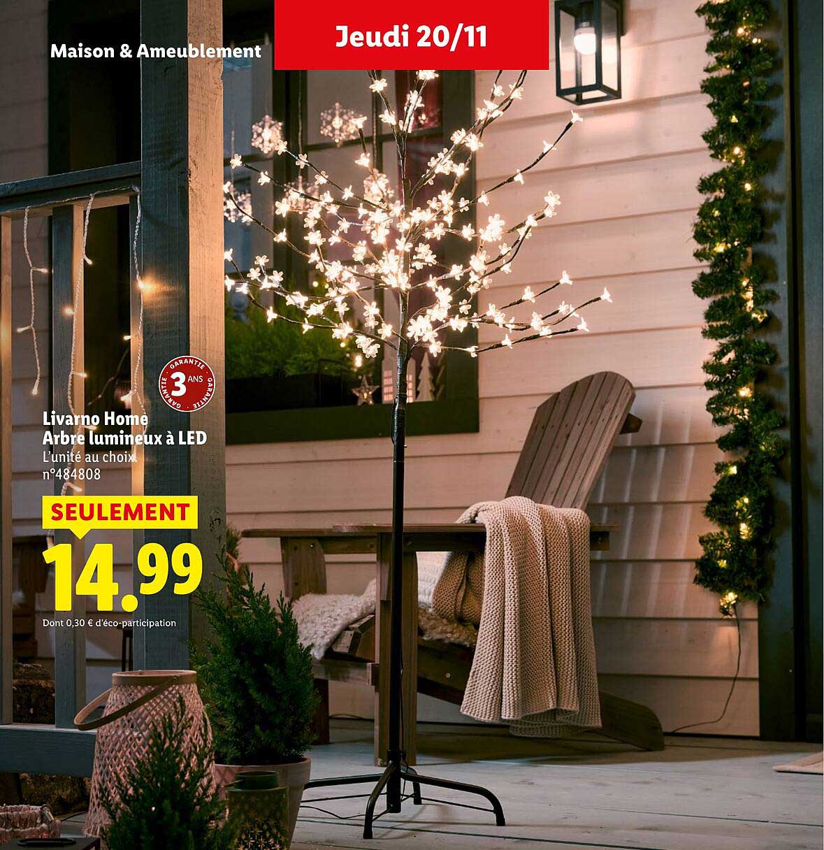 Livorno Home Arbre lumineux à LED