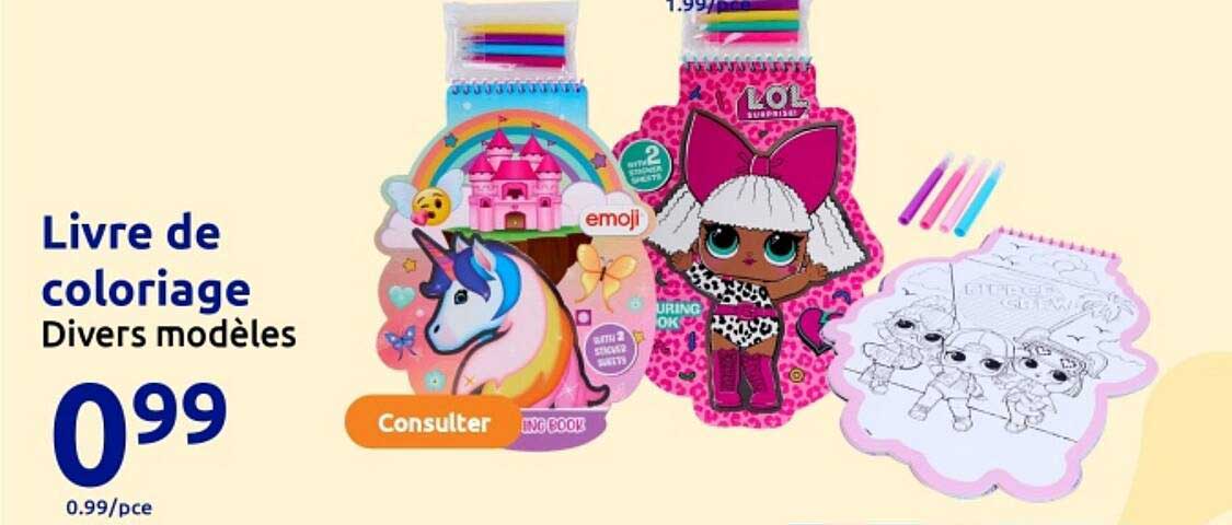 Livre de coloriage Divers modèles