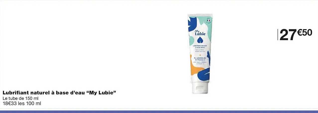 Lubrifiant naturel à base d’eau “My Lubie”