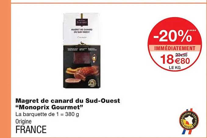 Magret de canard du Sud-Ouest "Monoprix Gourmet"