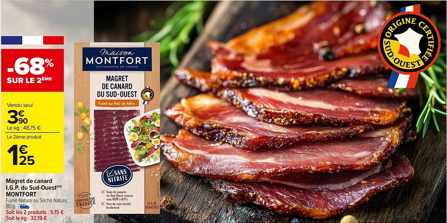 Magret de canard I.G.P. du Sud-Ouest Montfort