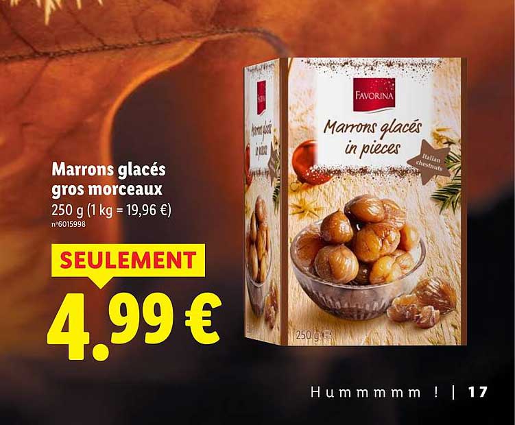 Marrons glacés gros morceaux