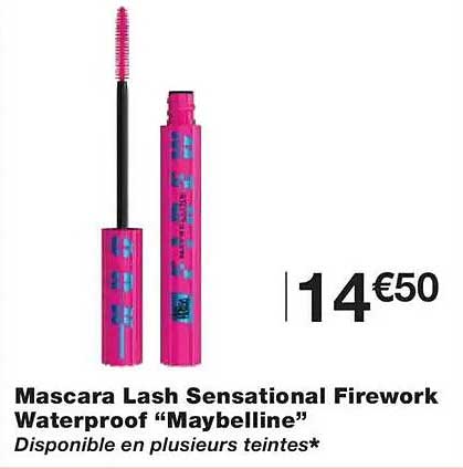 Mascara Lash Sensational Firework Waterproof “Maybelline”