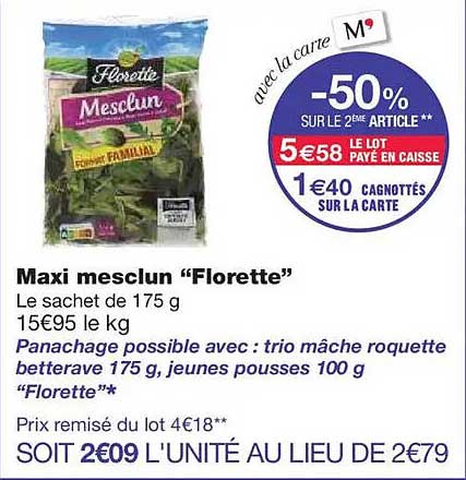 Maxi mesclun “Florette”
