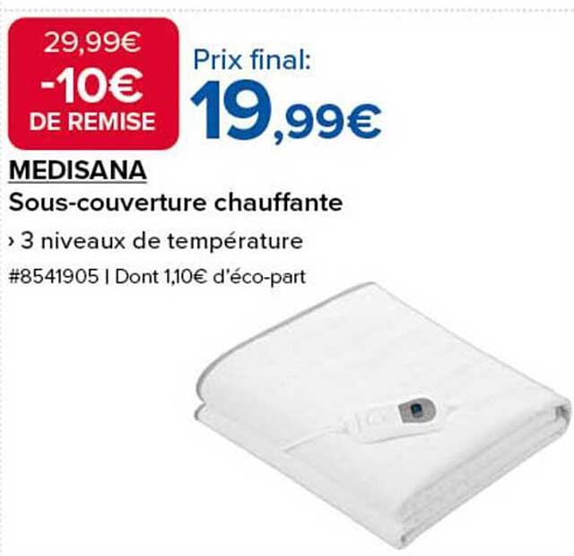 MEDISANA Sous-couverture chauffante