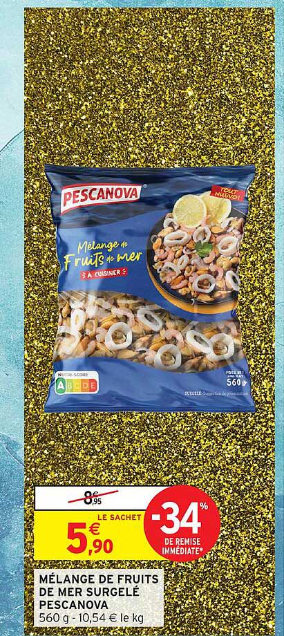 MÉLANGE DE FRUITS DE MER SURGELÉ PESCANOVA