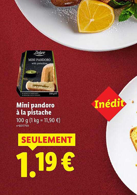 Mini pandoro à la pistache