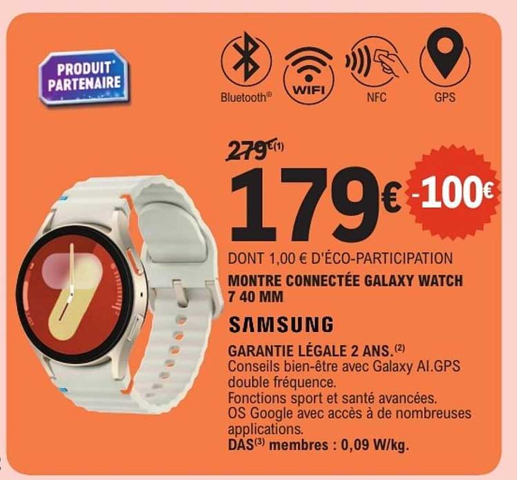 MONTRE CONNECTÉE GALAXY WATCH 7 40 MM
