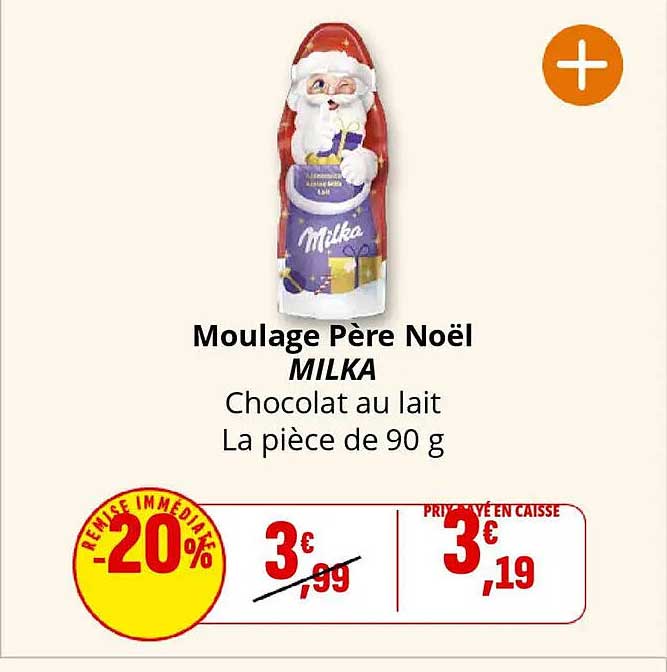 Moulage Père Noël MILKA