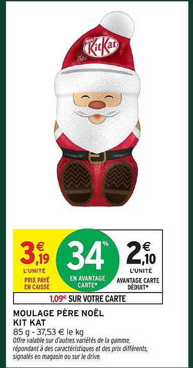 MOULE PÈRE NOËL KIT KAT