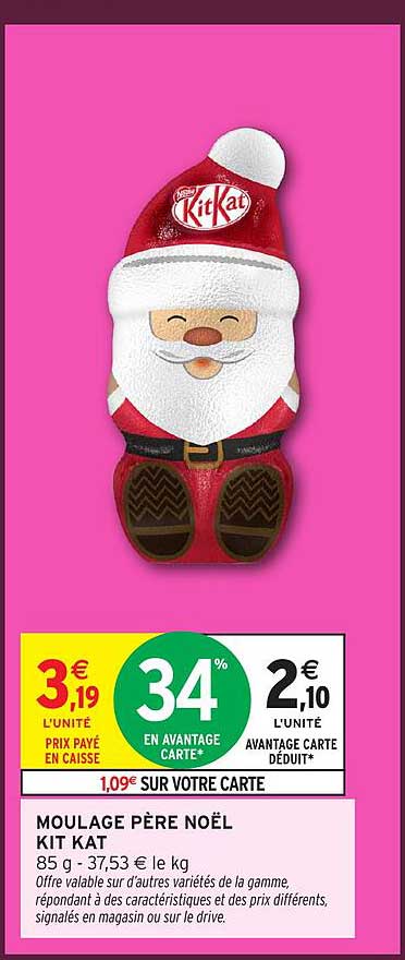 MOULE PÈRE NOËL KIT KAT