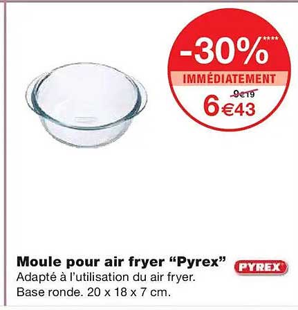 Moule pour air fryer “Pyrex”
