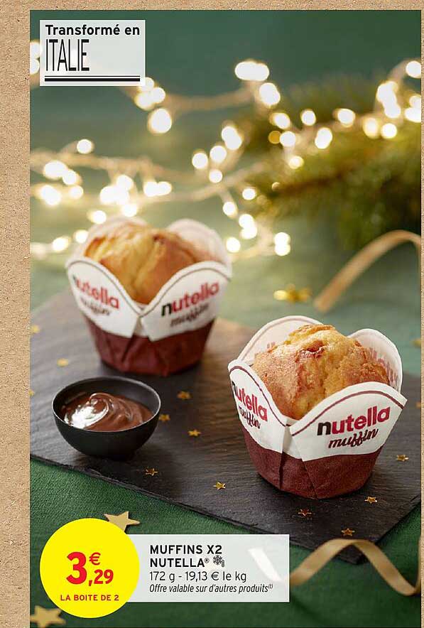 MUFFINS X2 NUTELLA®