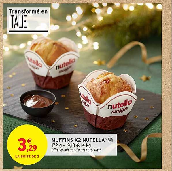 MUFFINS X2 NUTELLA®