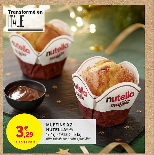 MUFFINS X2 NUTELLA®