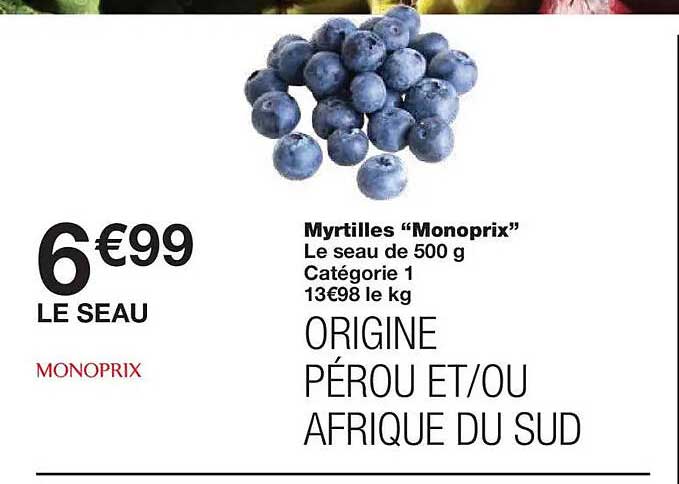 Myrtilles "Monoprix"