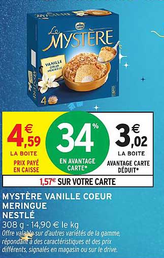 MYSTÈRE VANILLE COEUR MERINGUE NESTLÉ
