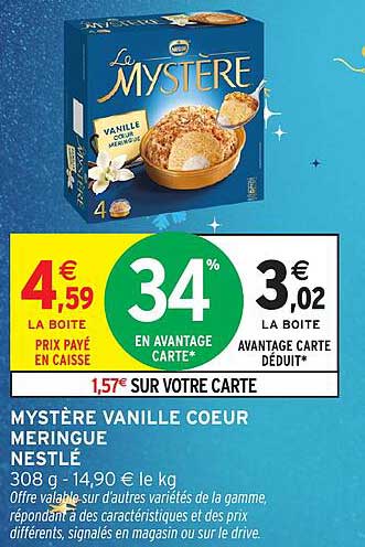 MYSTÈRE VANILLE COEUR MERINGUE NESTLÉ