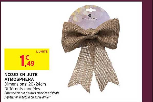 NŒUD EN JUTE ATMOSPHERA