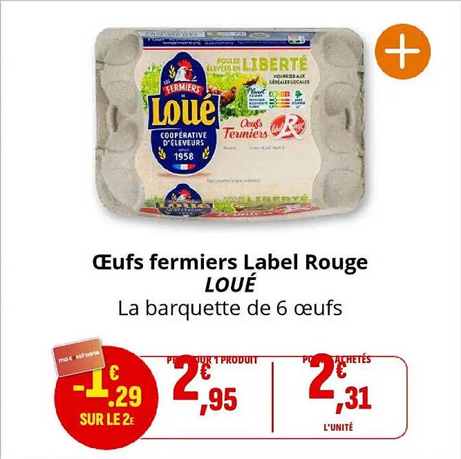 Œufs fermiers Label Rouge LOUÉ