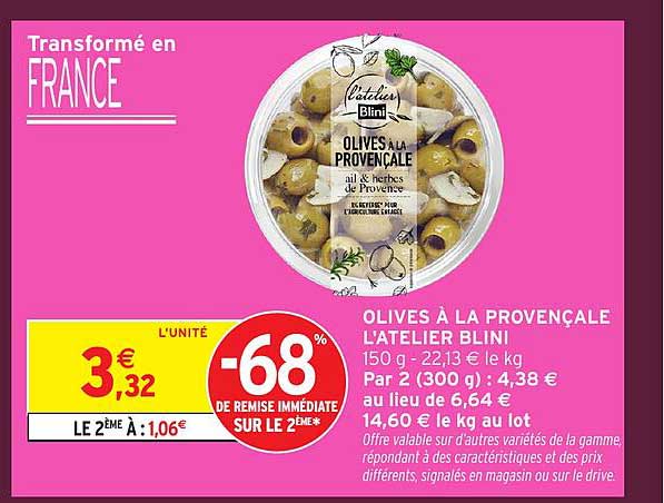 OLIVES À LA PROVENÇALE L'ATELIER BLINI