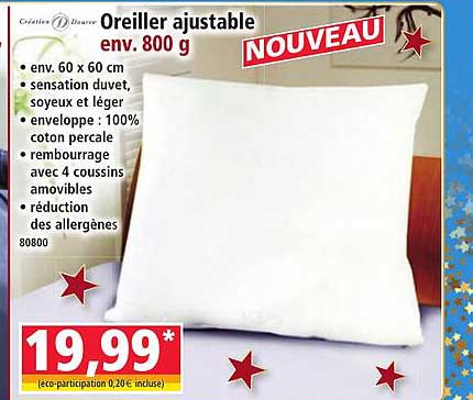 Oreiller ajustable