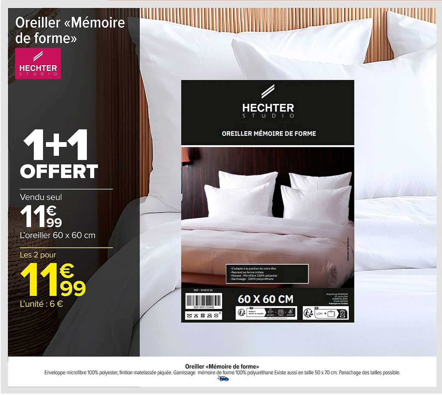 Oreiller «Mémoire de forme»