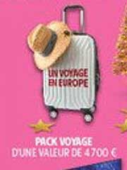 Pack voyage d'une valeur de 4 700 €