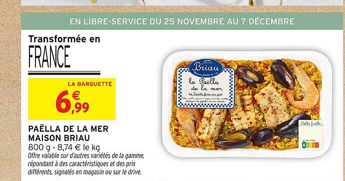 PAËLLA DE LA MER MAISON BRIAU