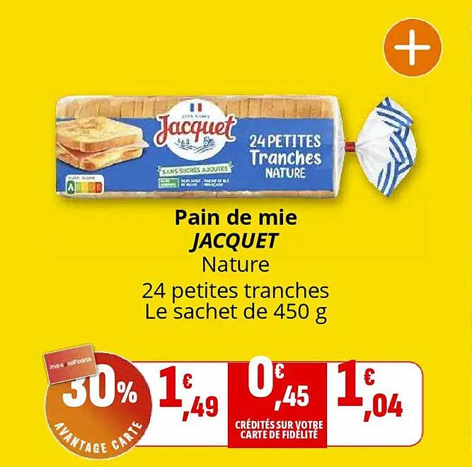 Pain de mie JACQUET Nature