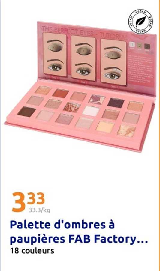 Palette d'ombres à paupières FAB Factory...