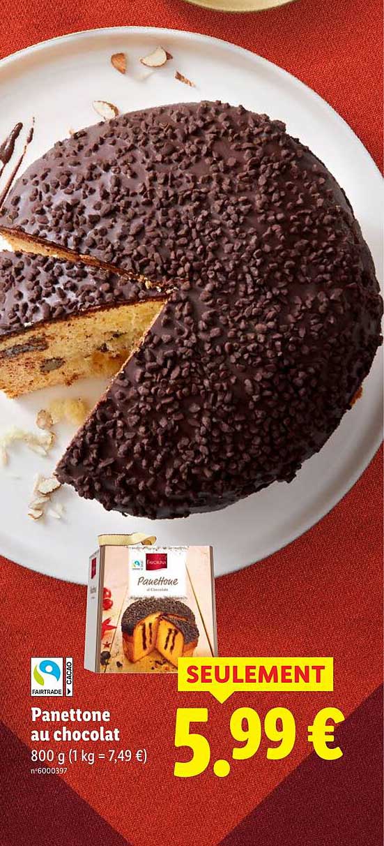Panettone au chocolat