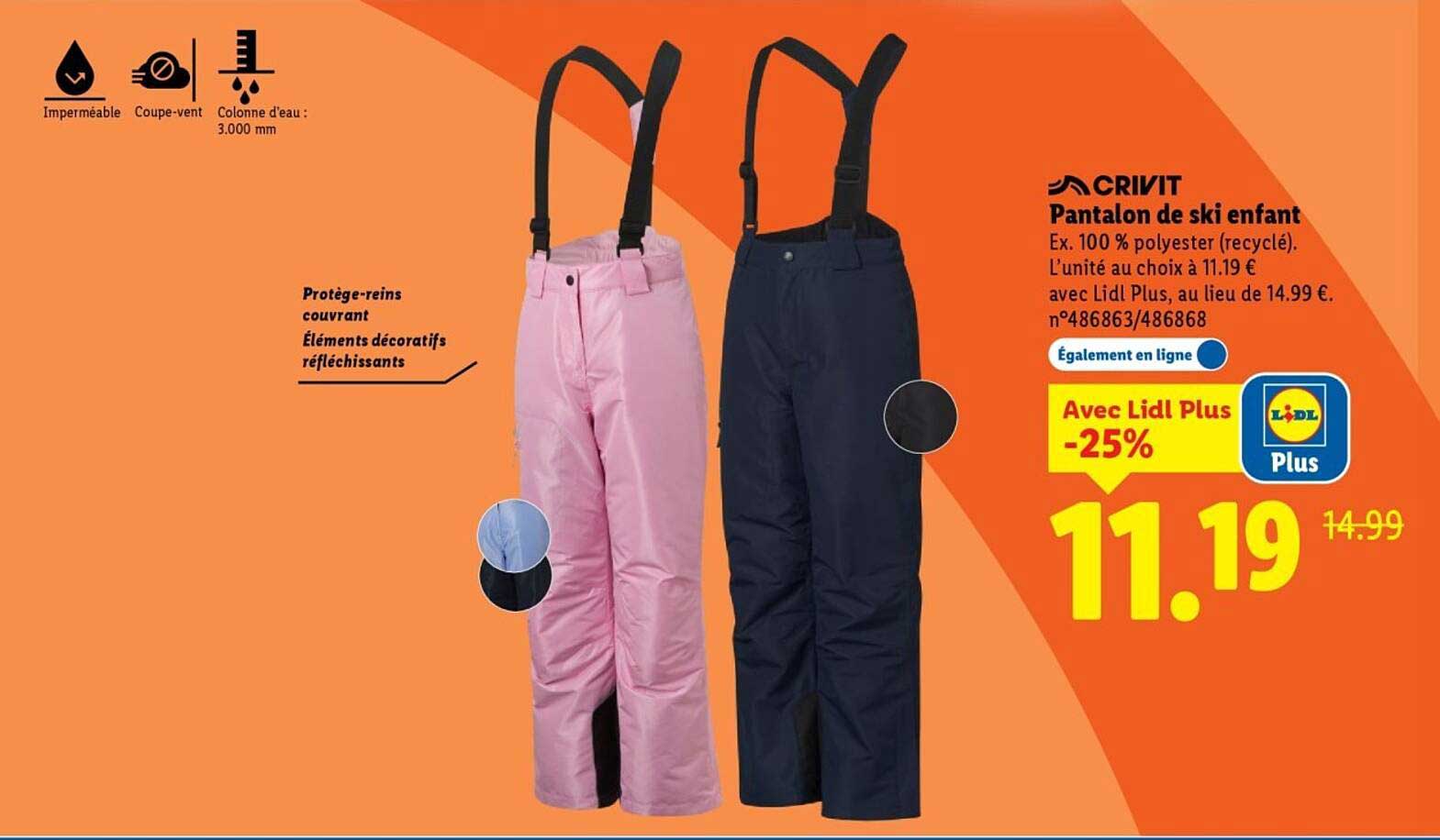Pantalon de ski enfant