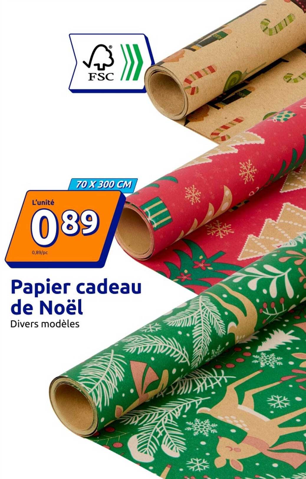 Papier cadeau de Noël