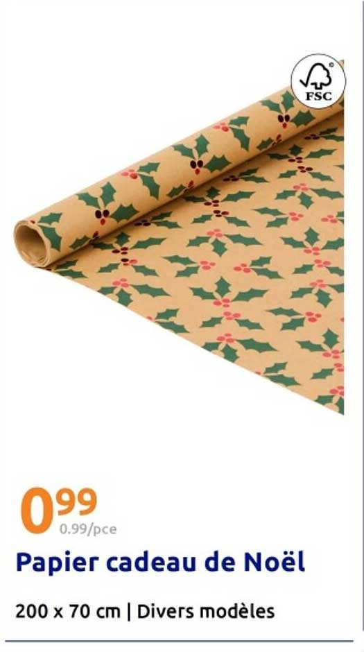 Papier cadeau de Noël