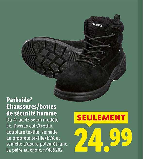 Parkside® Chaussures/bottes de sécurité homme