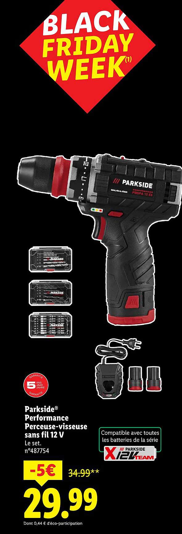 Parkside® Performance Perceuse-visseuse sans fil 12 V