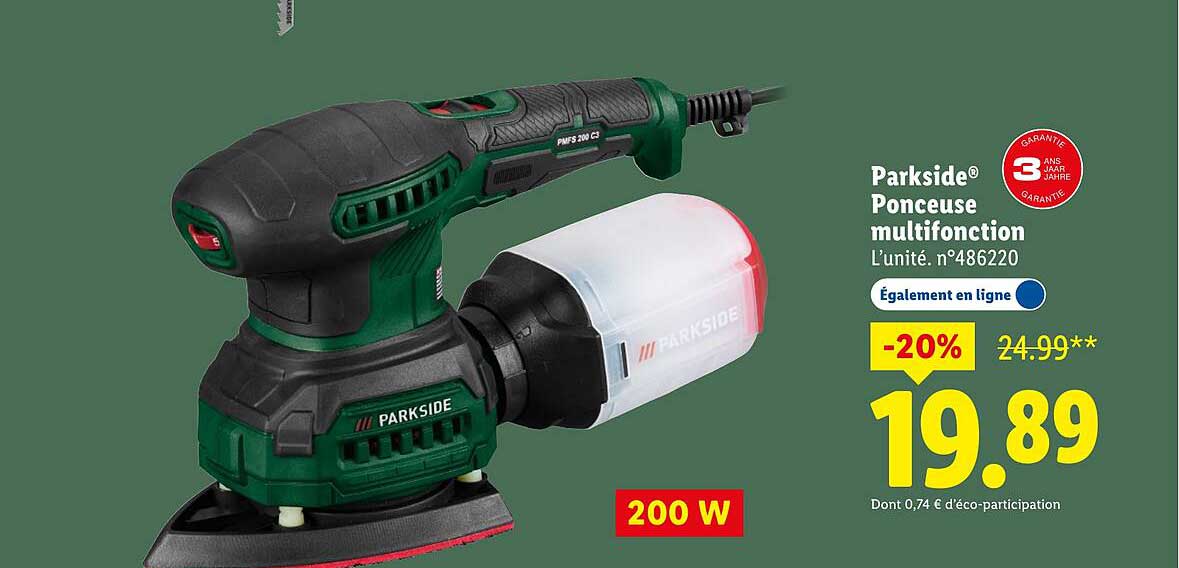 Ponceuse Parkside Lidl 2022null