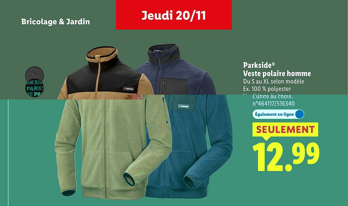 Parkside® Veste polaire homme