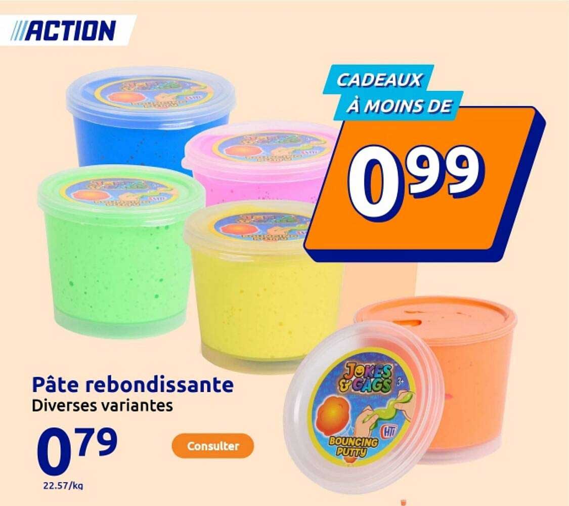 Pâte rebondissante Diverses variantes