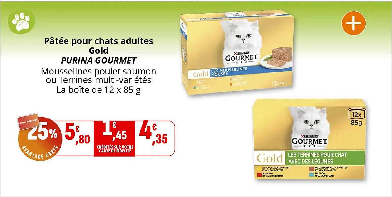 Pâtée pour chats adultes Gold PURINA GOURMET
