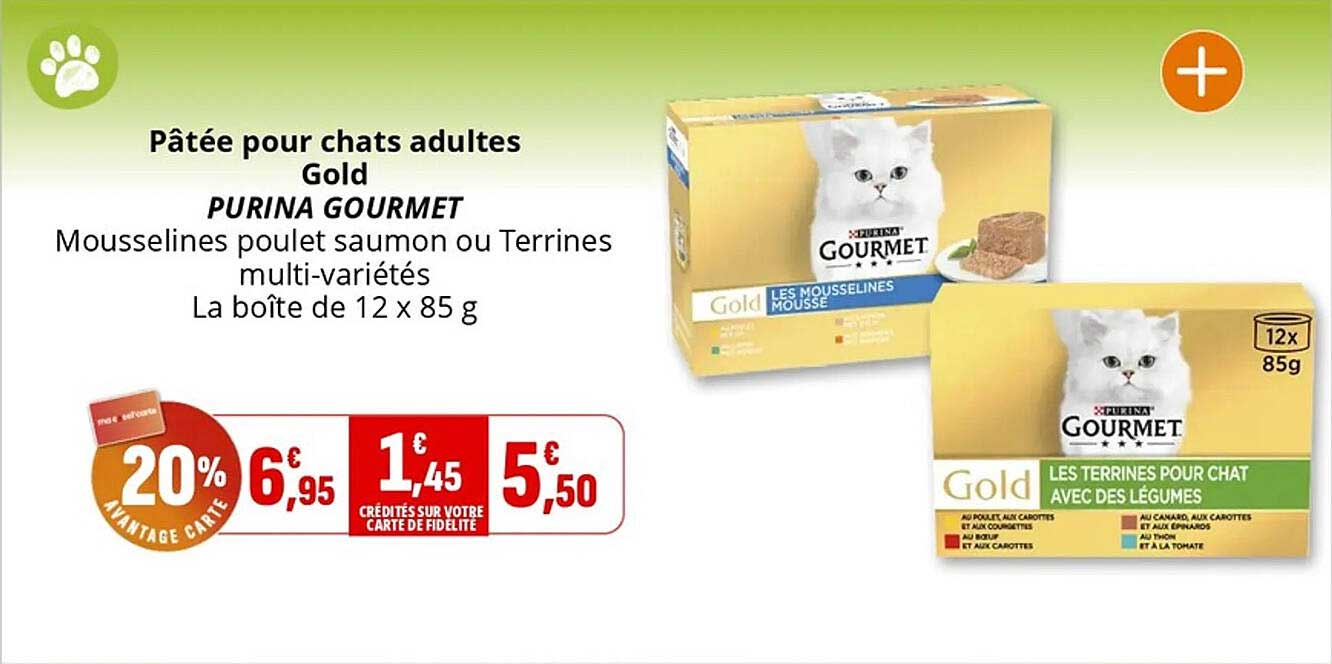 Pâtée pour chats adultes Gold PURINA GOURMET