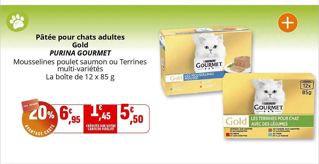 Pâtée pour chats adultes Gold PURINA GOURMET
