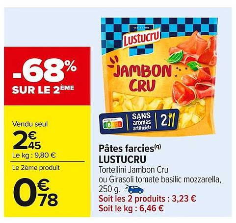 Pâtes farcies(q) LUSTUCRU