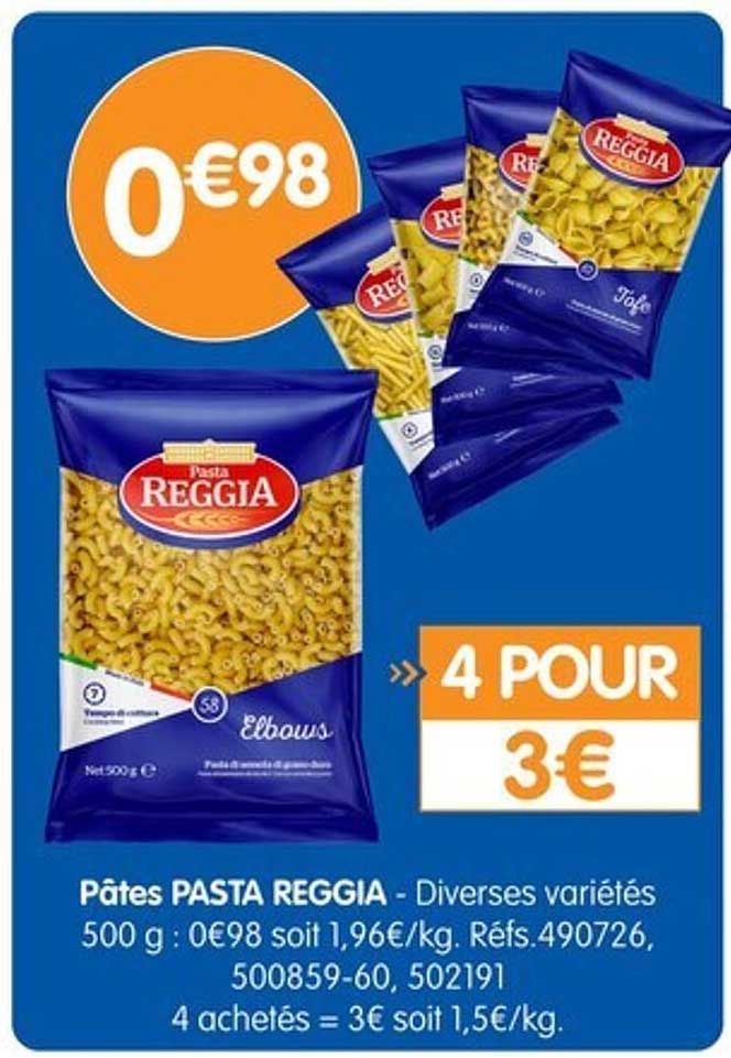 Pâtes PASTA REGGIA - Diverses variétés
